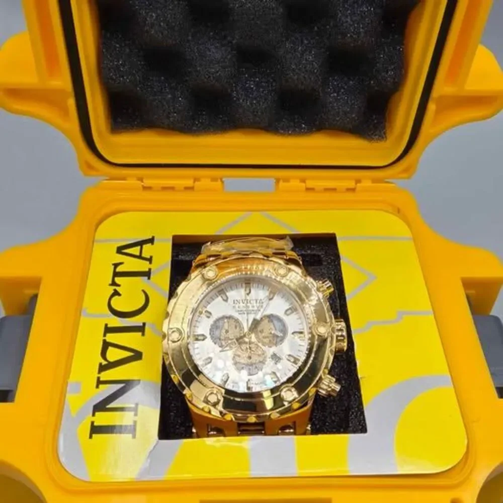 Invicta Subaqua Silver Dial Gold Ion-plated Men's Watch
